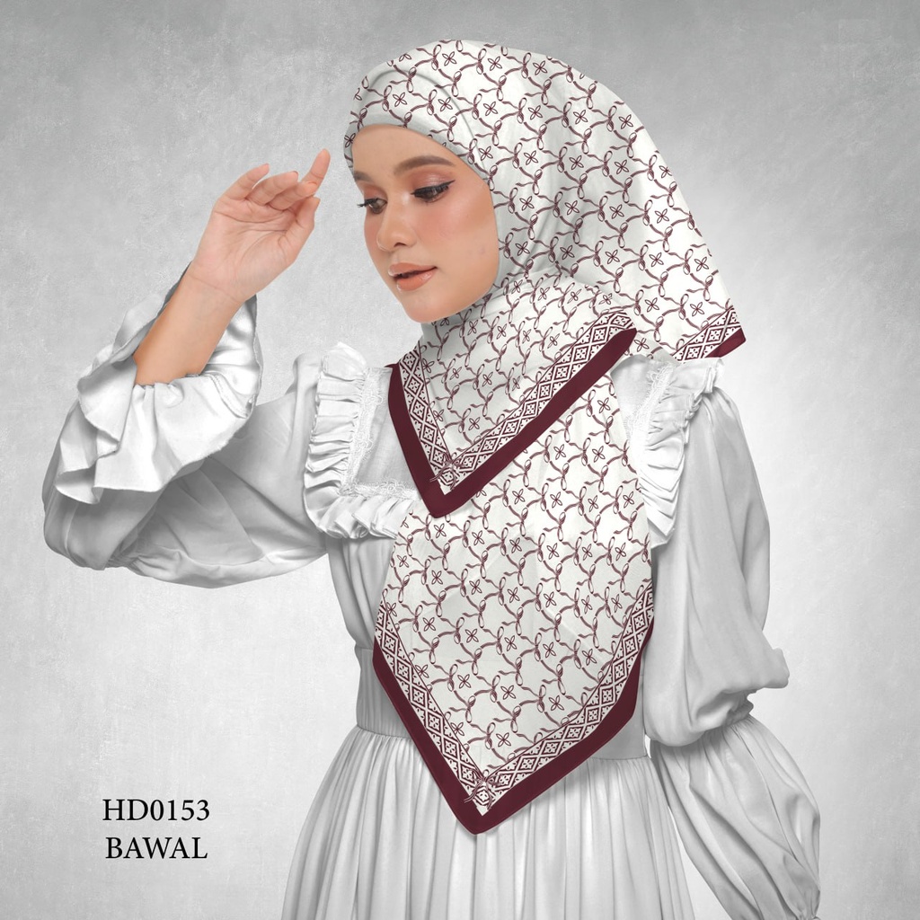 Tudung Bawal (Square Hijab) in HD0153