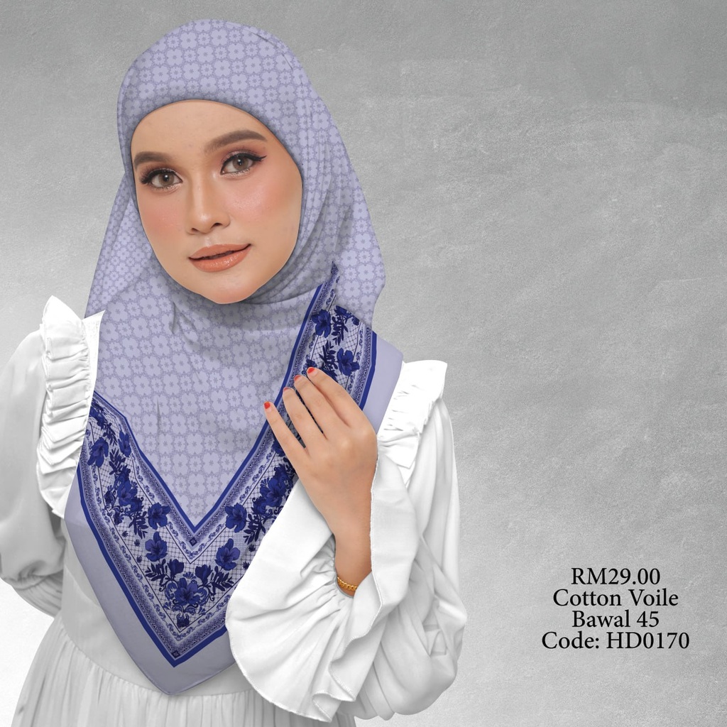 Tudung Bawal (Square Hijab) in HD0170