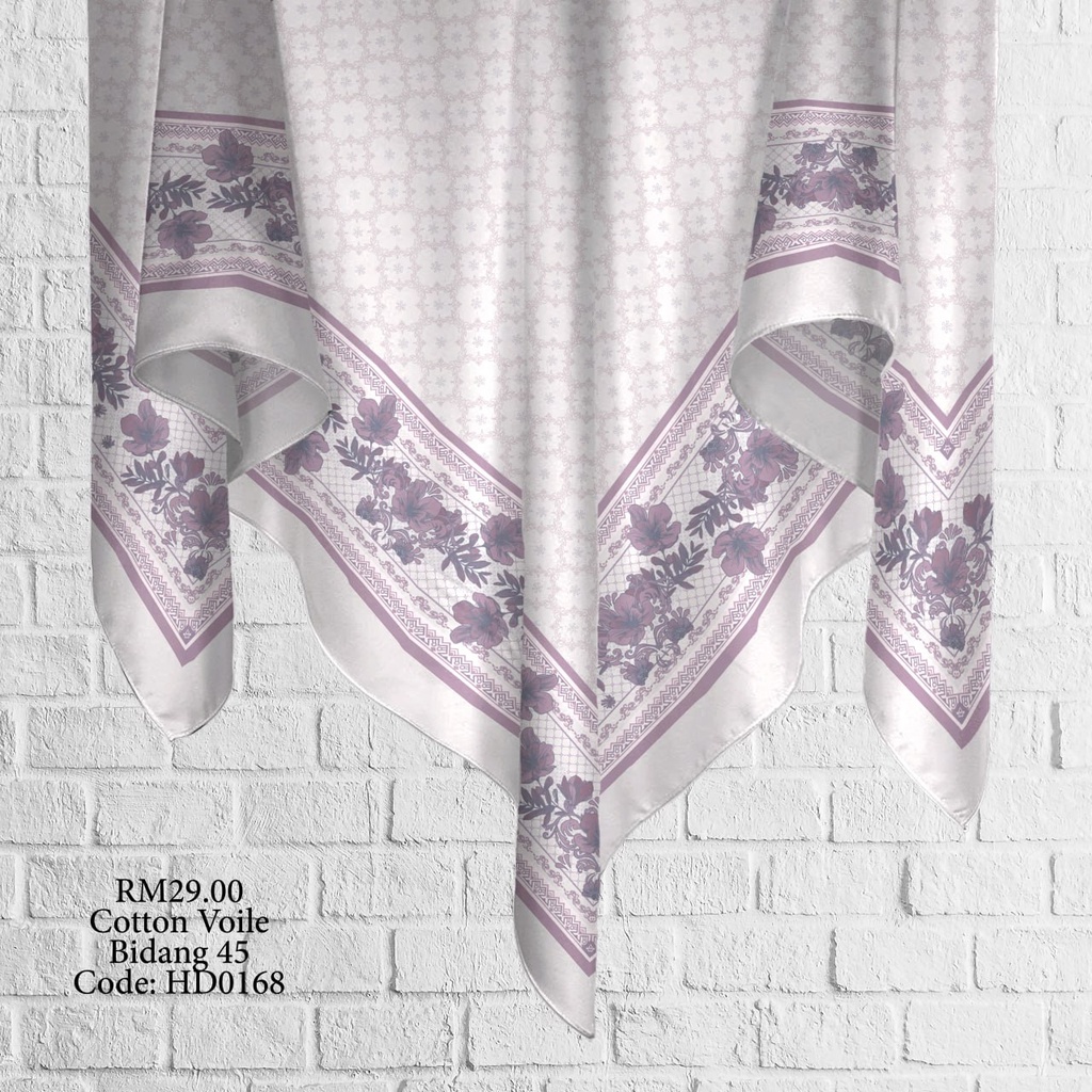 Tudung Bawal (Square Hijab) in HD0168