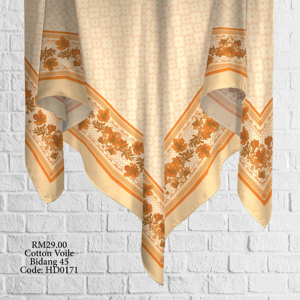 Tudung Bawal (Square Hijab) in HD0171
